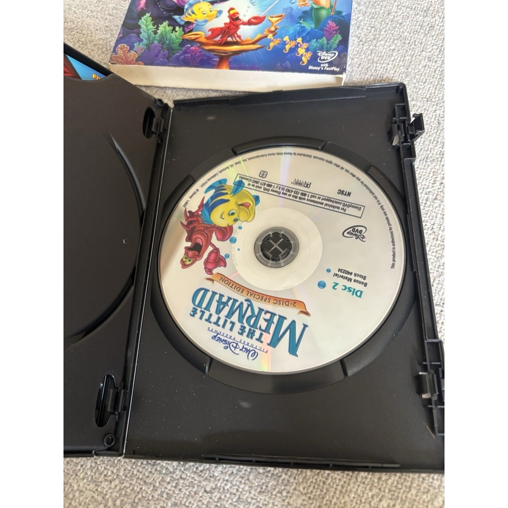 Disney DVD Lot Of 4 Platinum Edition 2 Disc Set Little Mermaid Snow White Alice - Picture 4 of 16